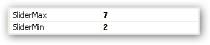 Slider value