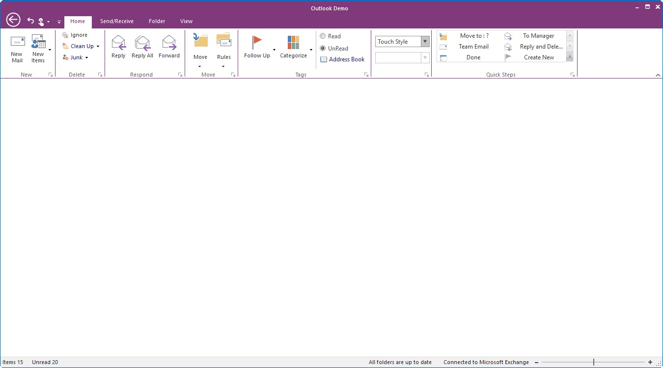 WindowsForms Ribbon Touch style