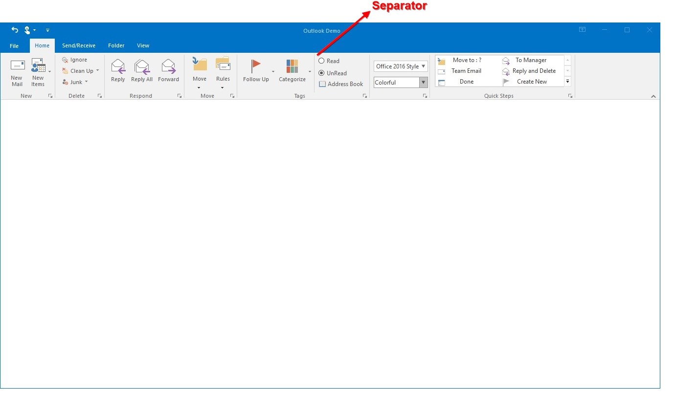 Adding ToolStripSeparator
