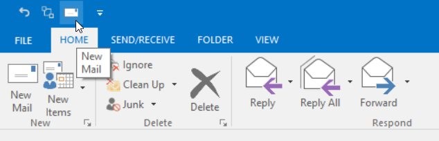 Shows the added item in QAT