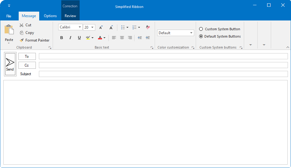 Customizing TopLeftRadius