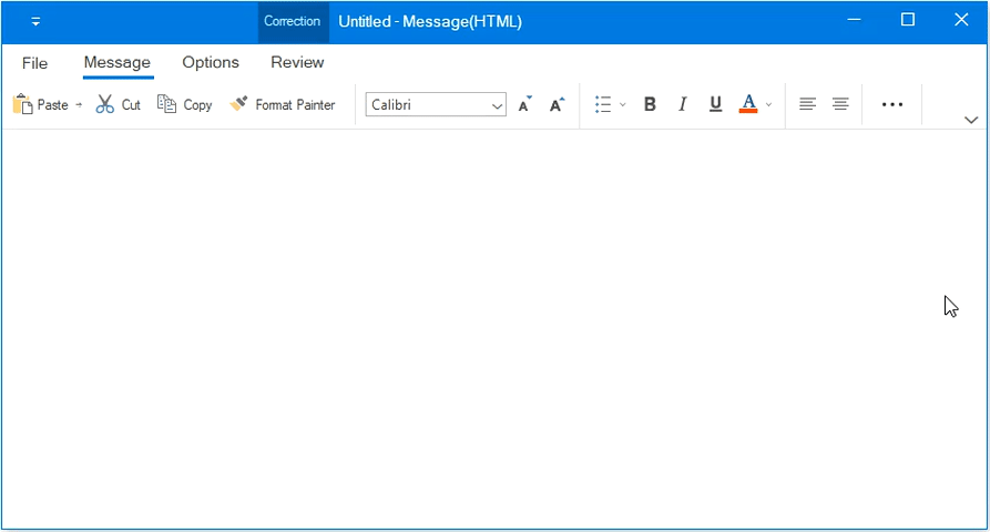 Resizing ribbon window in run time