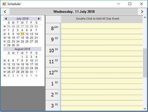 Changing view in WinForms Scheduler