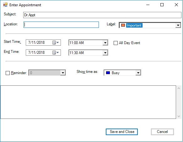 Modifying appointment in WinForms Scheduler