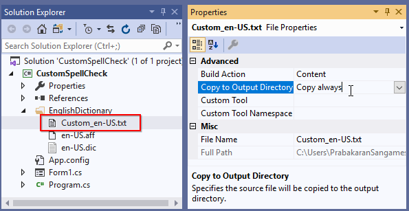 Adding custom word files as resource into the application