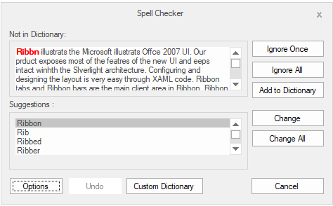 Office2016 Colorful Theme appearance in SpellCheckerAdv