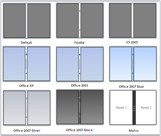 SplitContainerAdv visual style