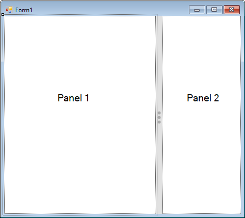 Drag and drop the Split Container to form in WindowsForms application
