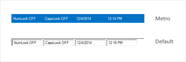 Themes support in Windows Forms Status Bar control