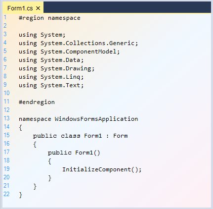 Gradient background syntax editor