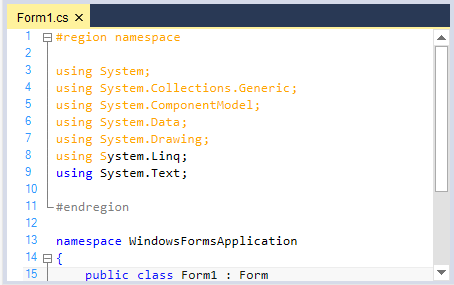 Customized text color in syntax editor