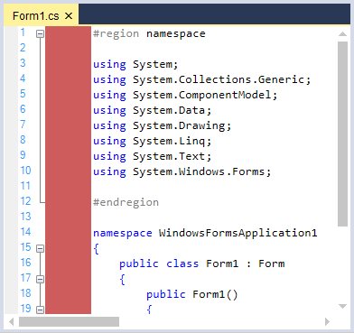 Customize selection margin of synax editor