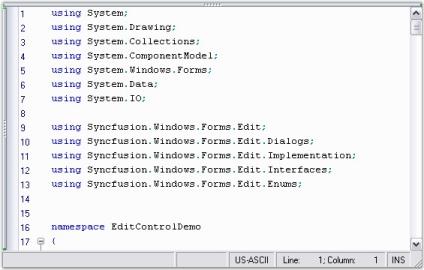 Bitmap of Syntax Editor