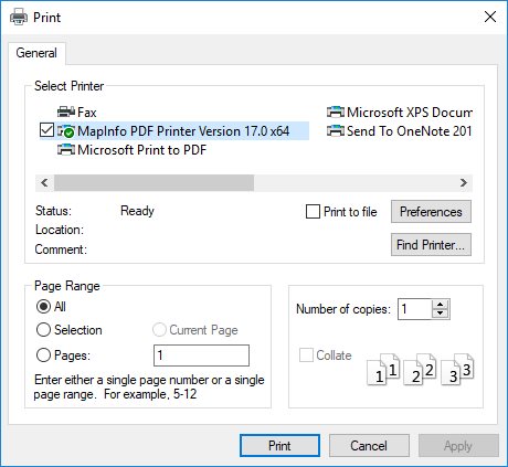 Print dialog in Syntax Editor