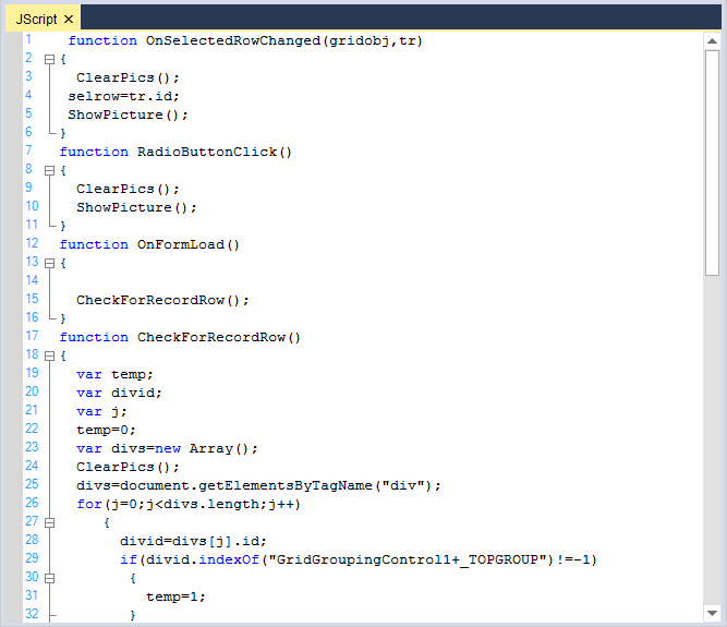 JScript syntax highlighting in syntax editor