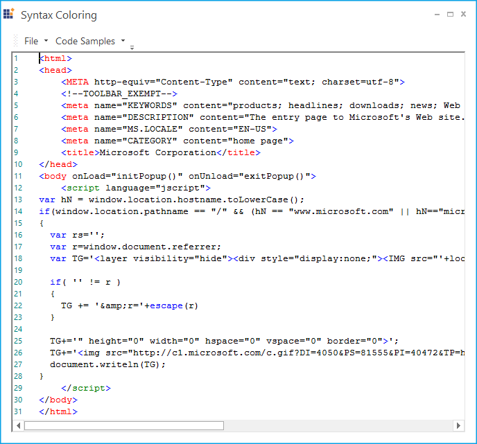 Highlight words in syntax editor with multiple language