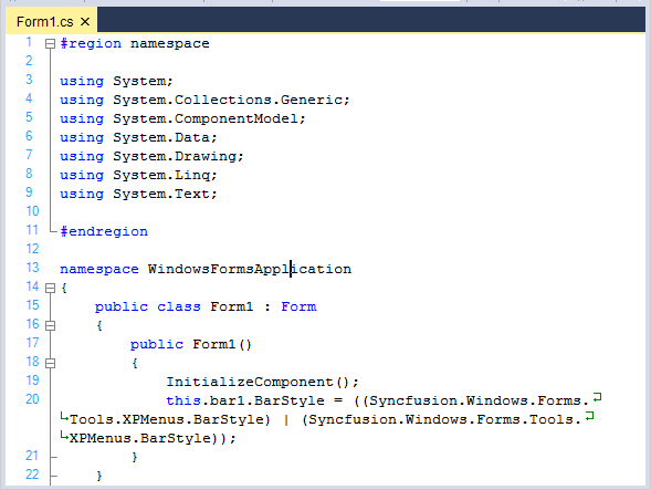 Word wrapped in syntax editor based on word