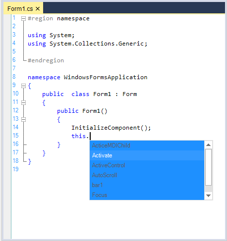 Context Choice popup back color customized in WindowsForms Syntax Editor