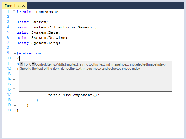 Custom size context prompt in WindowsForms Syntax Editor