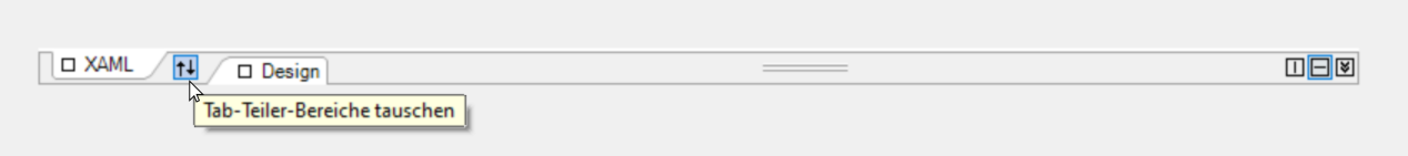 Tab splitter localization