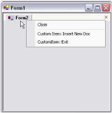 Renaming context menu item
