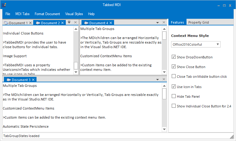 Office2016Colorful tab style
