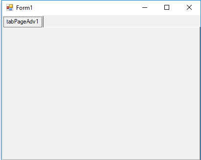 tab page added in tabcontrol