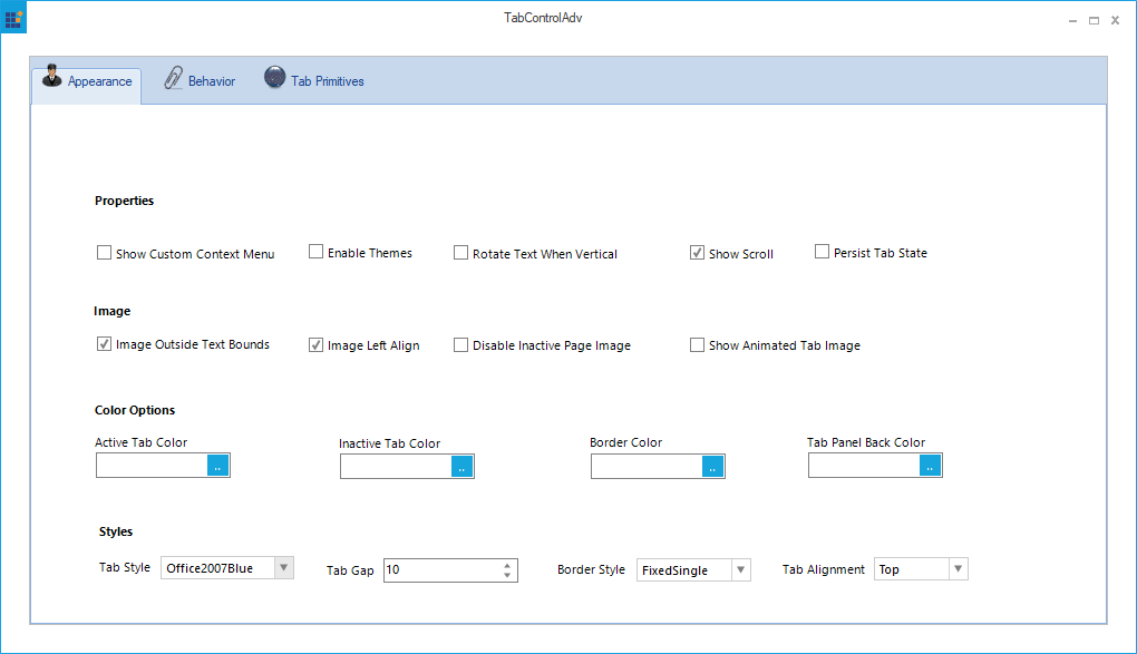 Office2007 blue tab style