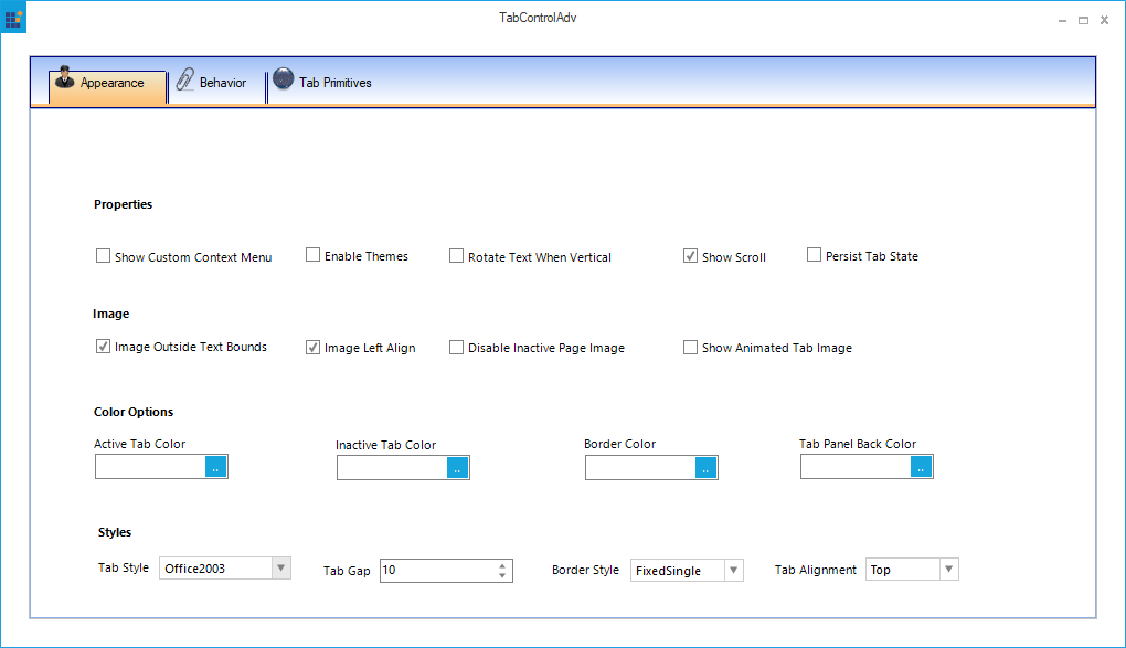 Office2003 tab style