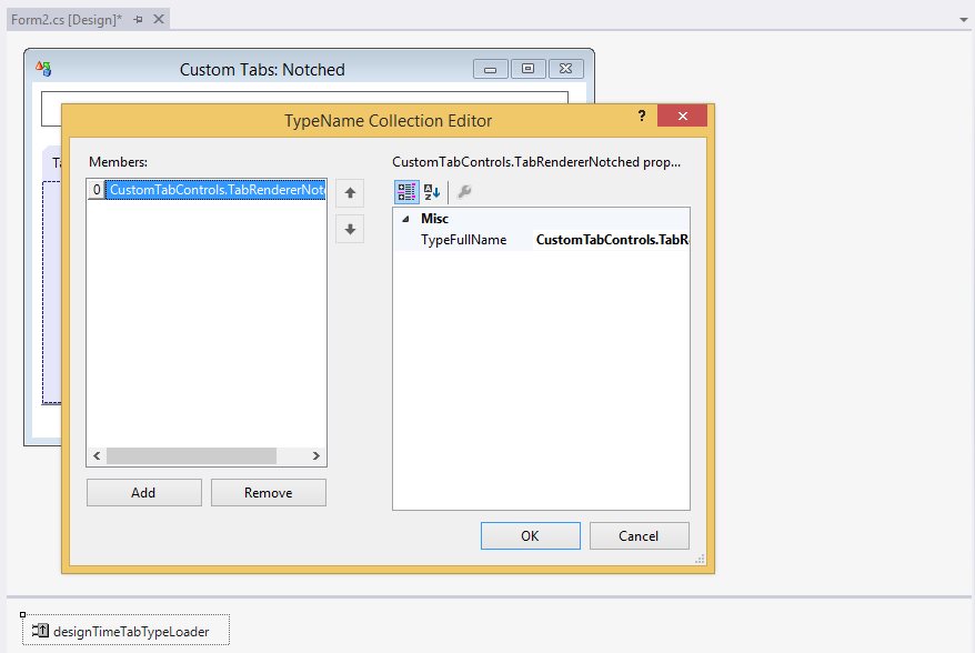 Add Custom Tabs entry in the TabStyle property editor