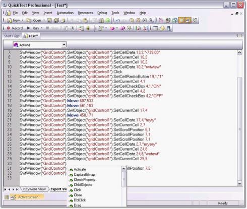 Editing the test scripts