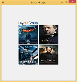 Tile layout group title