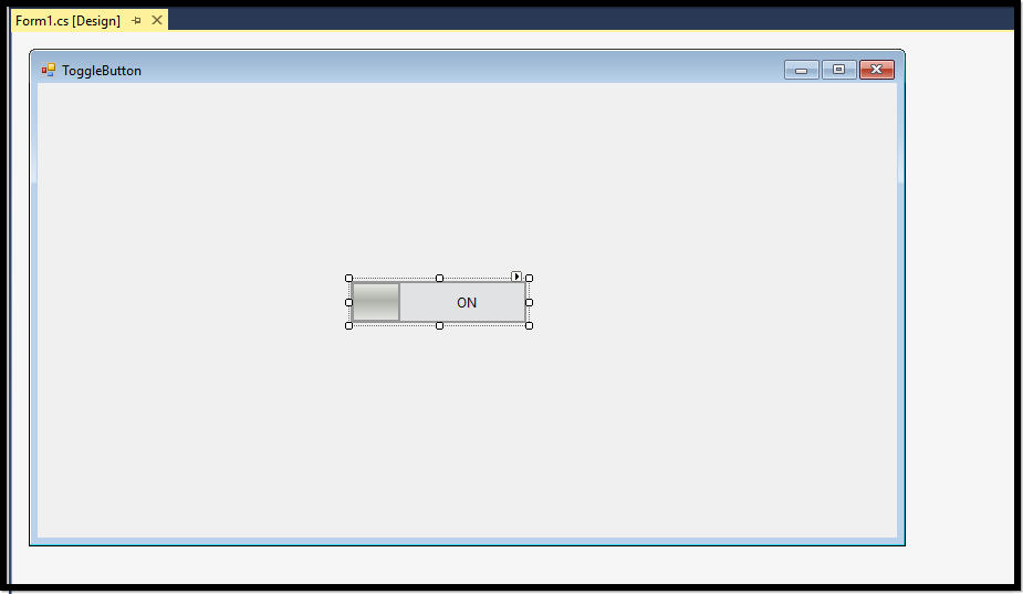 Drag and drop ToggleButton from toolbox