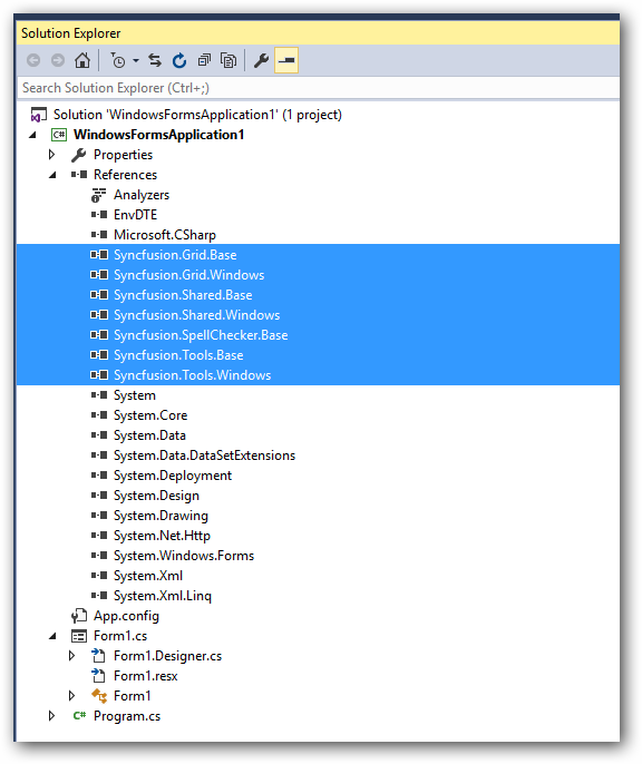 Windows Form ToggleButton dependency Assembly reference