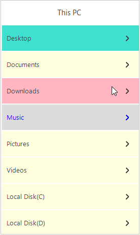 TreemenuitemCustomize in Tree Navigator