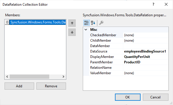 WinForms TreeViewAdv add DataRelations