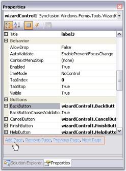 Property grid commands