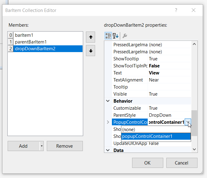 DropDownBarItem
