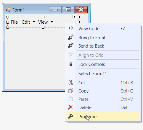 Design the Toolbar