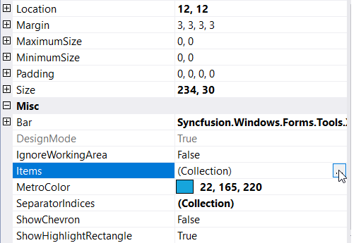 Design the Toolbar
