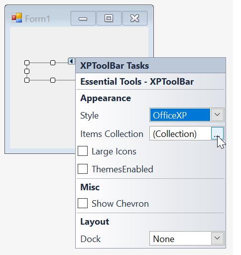 Designing the Toolbar