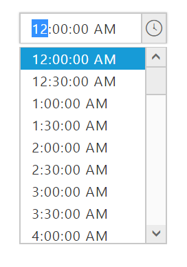 Angular TimePicker time format
