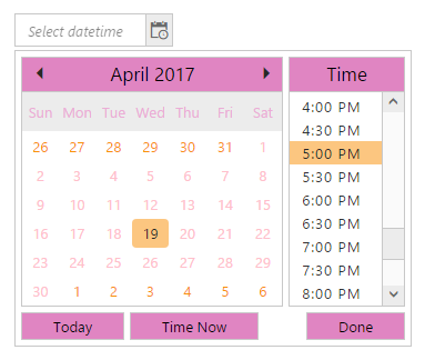 CSS class in ASP.NET Core DateTimePicker.