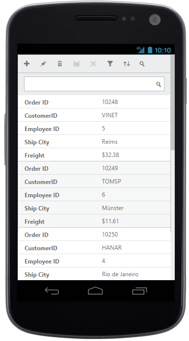 ASPNETCore Grid Sorting in mobile layout