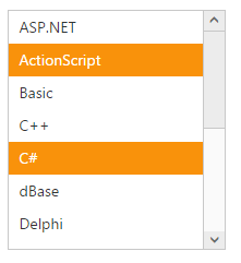 ASP.NET Core ListBox Multiple selection through index