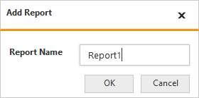 Add report dialog in ASP NET Core pivot client control