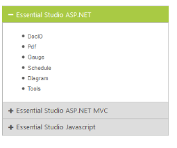 ASP.NET WebForms Accordion simple control list