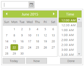 Date in other months | DateTimePicker | ASP.NET Webforms | Syncfusion