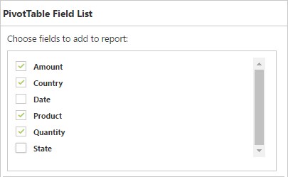 Filtering in field list of ASP NET pivot grid control