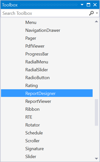 Drag Toolbar in ASP.NET Webforms Report Designer